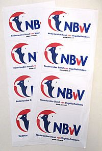 Stickers NBvV groot 20 vel